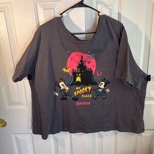 Disney halloween cropped shirt